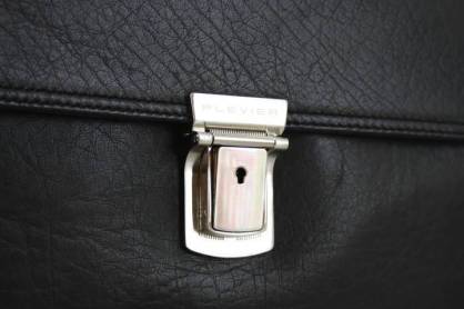 Damen Laptop Leder Aktentaschen Schwarz 457