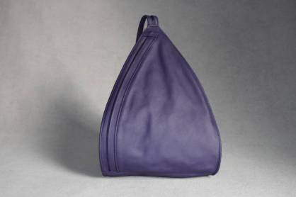 Lila Lederrucksack Citybag Stadtrucksack 14610