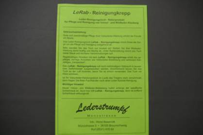 Reinigungskrepptuch Wildleder