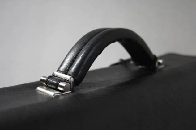 Damen Laptop Leder Aktentaschen Schwarz 457