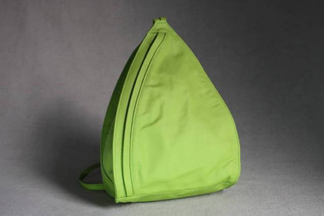 Lila Lederrucksack Citybag Stadtrucksack 14610