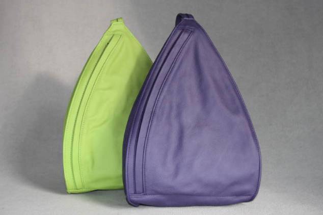 Lila Lederrucksack Citybag Stadtrucksack 14610