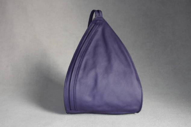 Lila Lederrucksack Citybag Stadtrucksack 14610