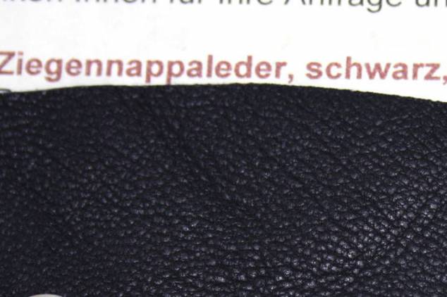Ziegennappaleder Schwarz