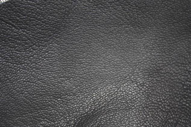 Ziegennappaleder Schwarz